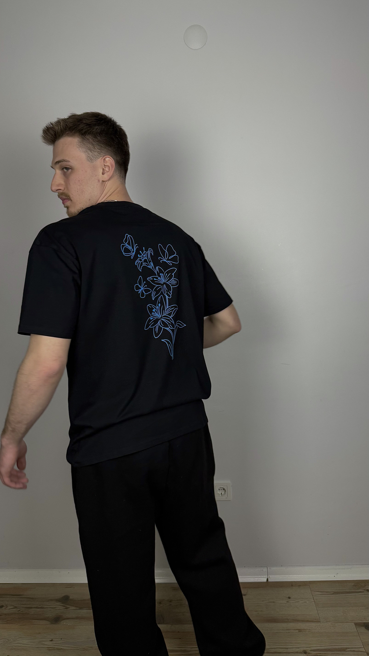 ZAMBAK BASKILI BOXY TİŞÖRT